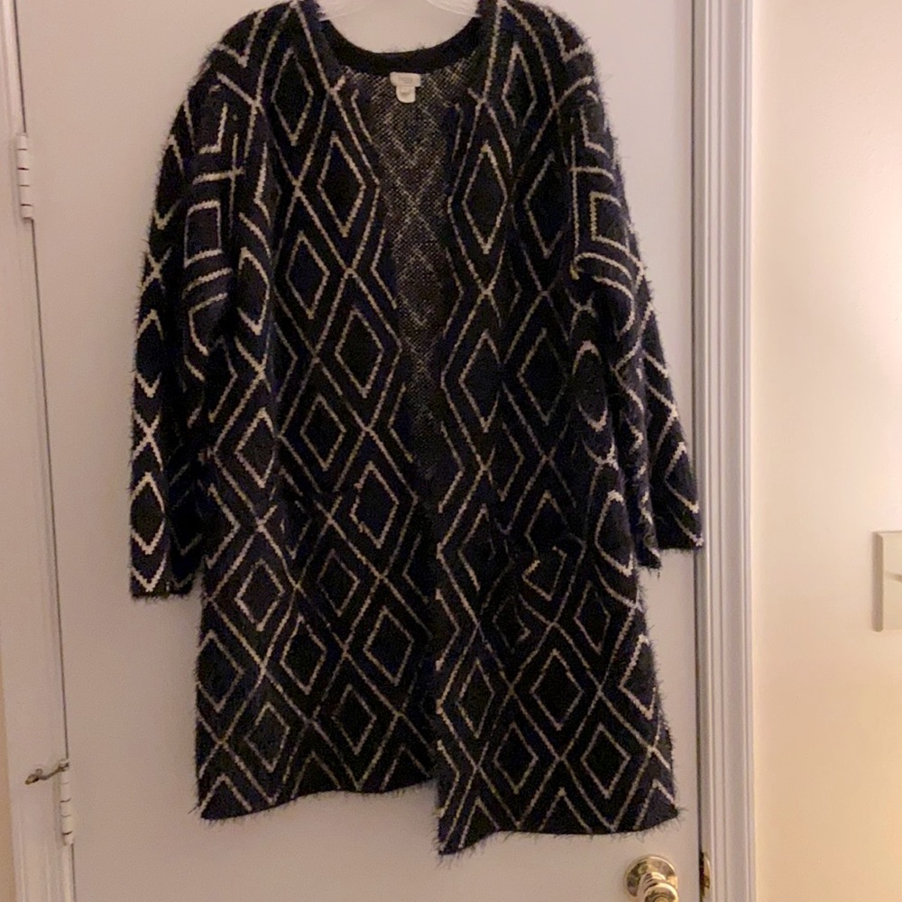 A statement piece! A sweater/jacket by Hoss from Anthropologie